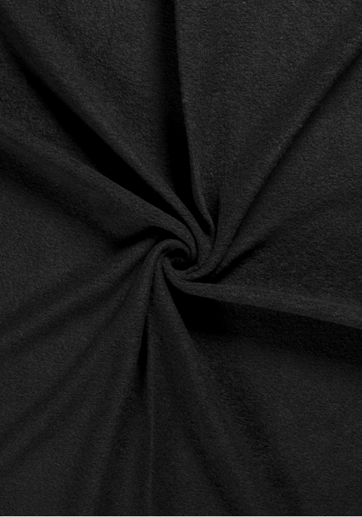 Tissu lainage moelleux - Noir