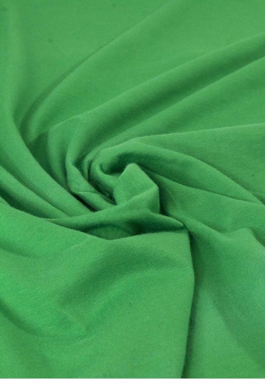 Tissu jersey de coton bio - Vert Pomme