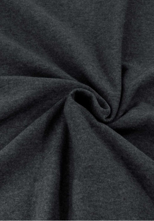 Tissu jersey de coton bio - Gris chiné