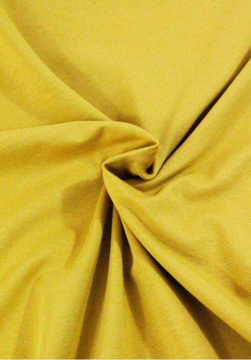 Tissu jersey de coton bio - Golden Yellow