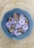 Bouton Matte Pearly 18 mm - Lilas