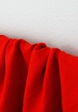 Tissu seconde main - Polyester rouge