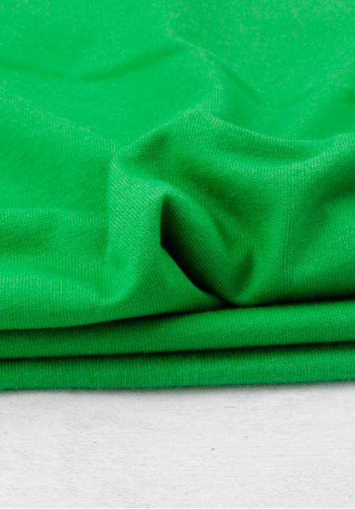 Tissu jersey de coton bio - Vert Pomme