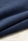 Tissu velours milleraies stretch - Bleu marine