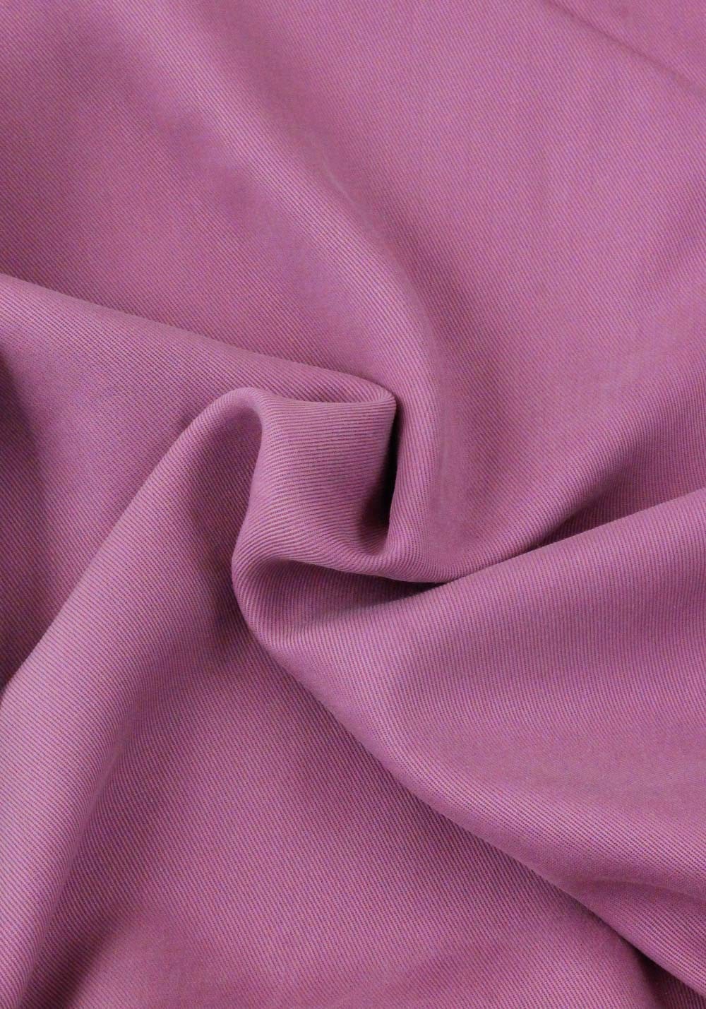 Tissu twill Tencel lyocell - Rose orchidée