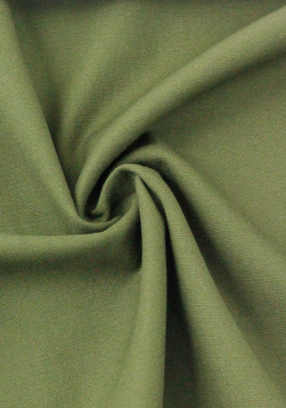 Tissu gabardine stretch - Vert olive