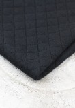 Coupon 130x140cm - Jersey matelassé noir