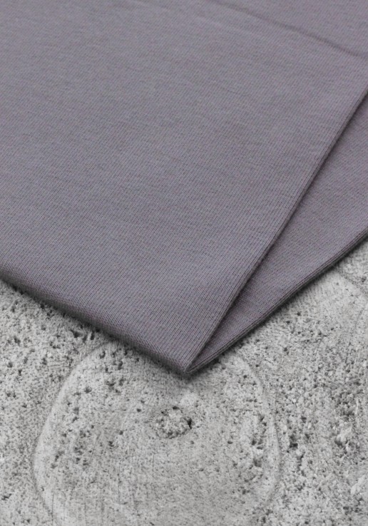 Coupon 65x160cm - Jersey de coton gris souris