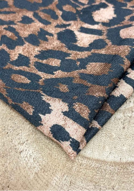 Coupon seconde main - 110x145cm - Tissu léopard