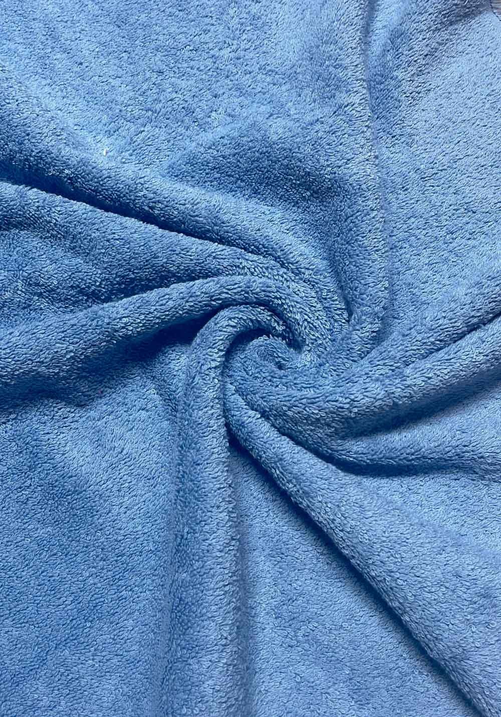 Tissu Eponge bouclette - Bleu