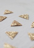 30 mini thermocollants triangles dorés