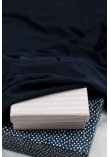 Tissu jersey modal flammé - Bleu marine
