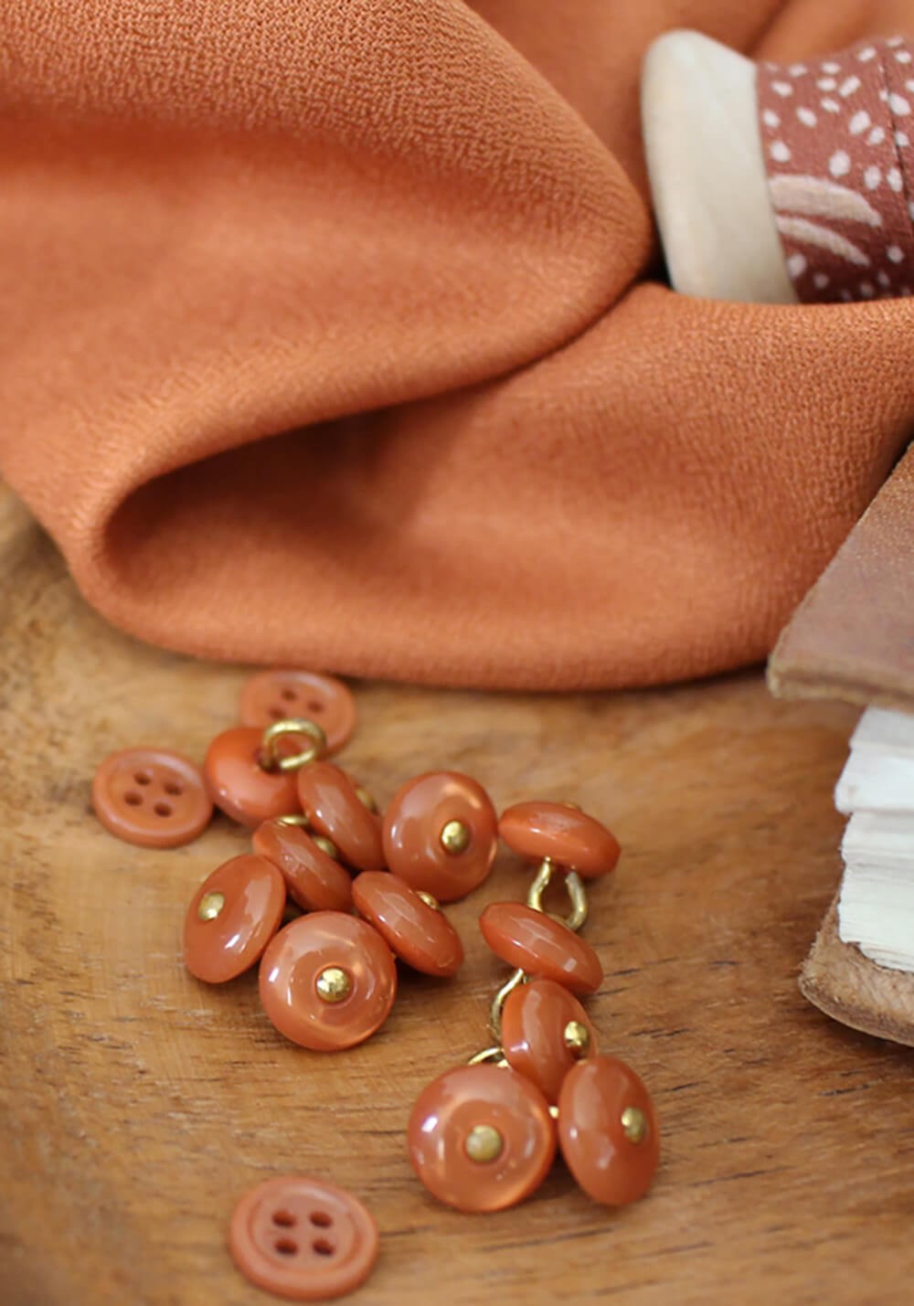 Tissu crêpe chestnut - Atelier Brunette
