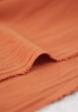 Tissu coton lavé - Abricot