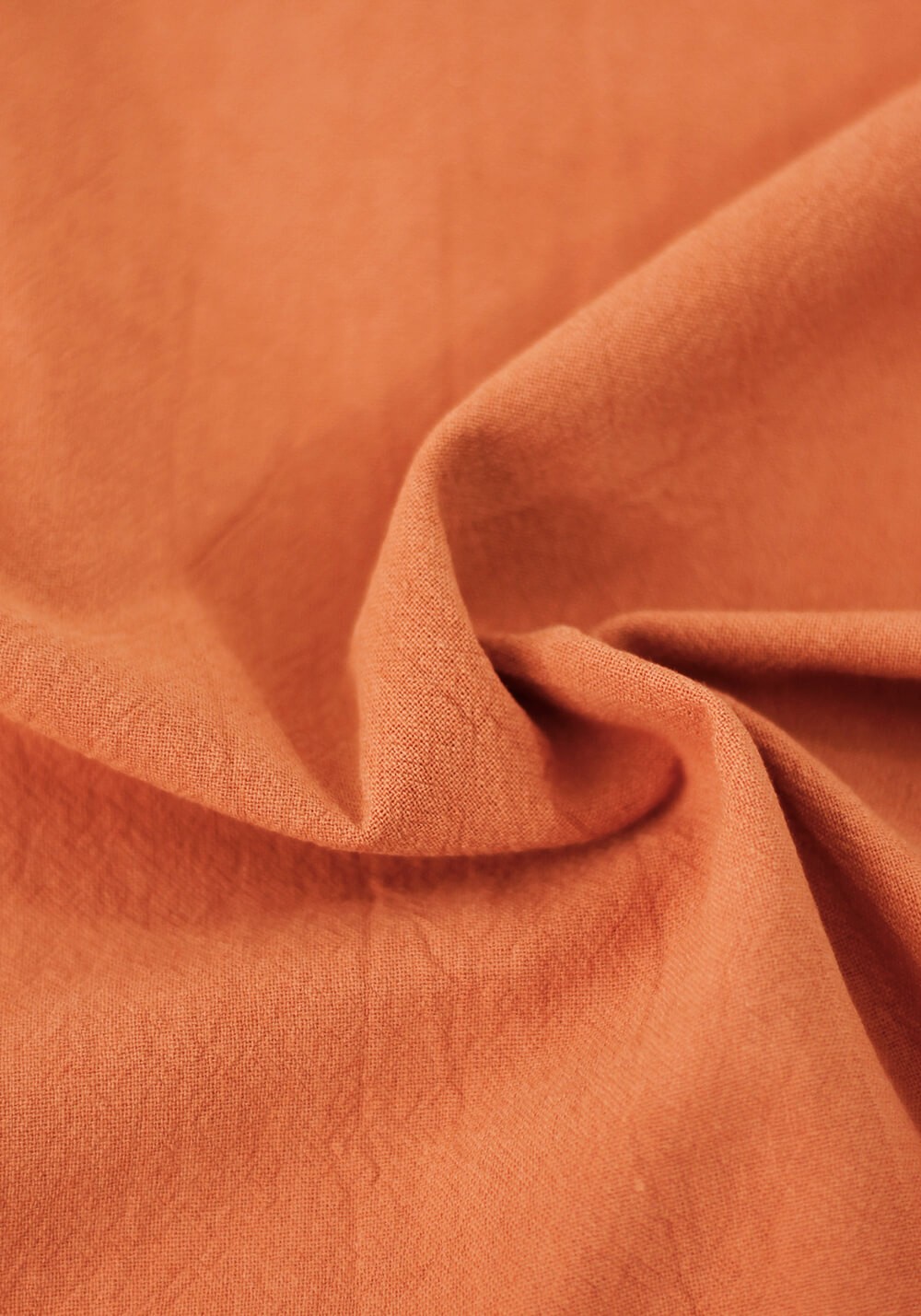 Tissu coton lavé - Abricot