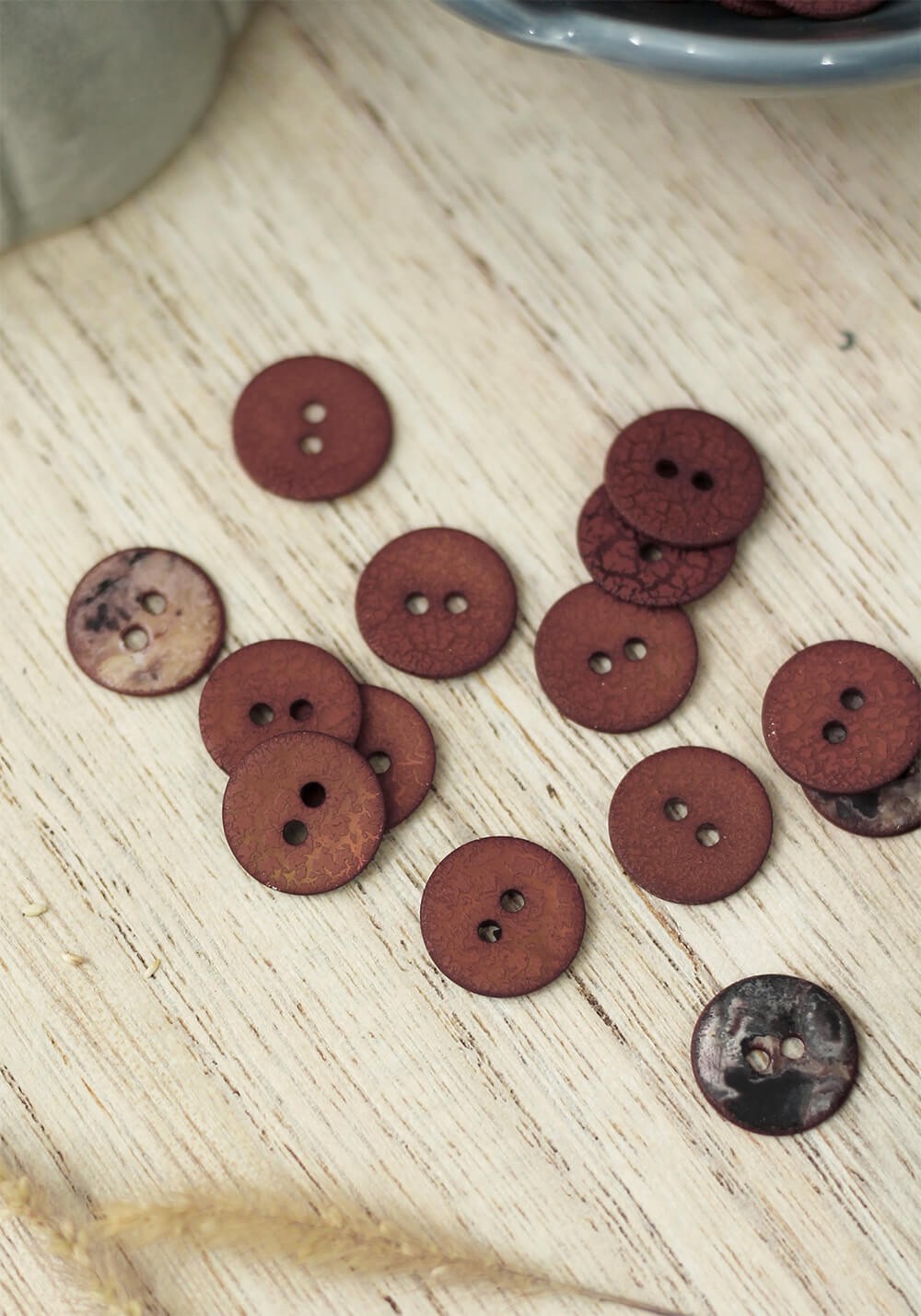 Bouton Crinkle - Rust